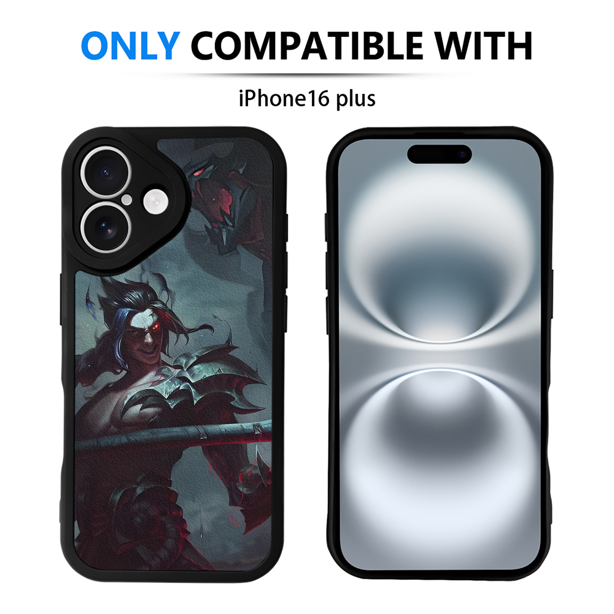 （画像用） リーグ・オブ・レジェンド League of Legends LOL 【iPhone 16シリーズ対応】シリコンスマホケース（レザー調） 材質：シリコン